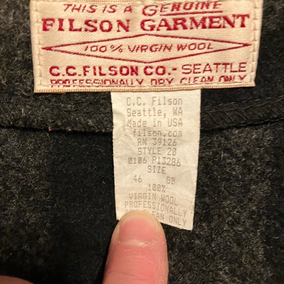 Filson Wool Vest - Picture 6 of 10